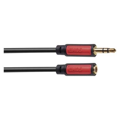 JACK kabel 3,5mm stereo, vidlice - 3,5mm zásuvka 2,5m   SM5102_1