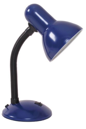 ECOLITE kancelářská stolní lampa BOND, L077-MO (modrá)svít.stolní.BONDmodrá60W E27 L077-