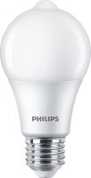 LED žárovka Philips E27 8W/60W + sensor, 2700K 230V A60  P782733