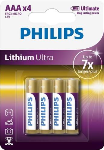 Baterie Philips FR03LB4A/10 Lithiová Ultra AAA 4ks_1
