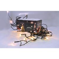 Solight LED venkovní vánoční řetěz, 400 LED, 20m, přívod 5m, 8 funkcí, IP44, teplá bíl (5)