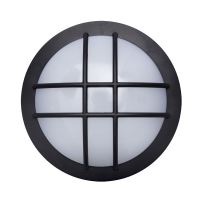 Solight LED venkovní osvětlení kulaté s mřížkou, 20W, 1500lm, 4000K, IP65, 23cm, černá (1)