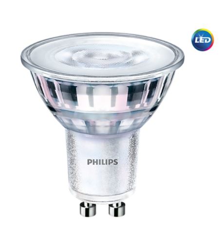 LED žárovka Philips, GU10, 4W/50W stmívatelná, 3000K, úhel 36°  P358836LEDž.PH.GU10. 50W