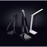 Solight LED stolní lampička stmívatelná, 12W, volba teploty světla, USB, černý lesk -  (7)