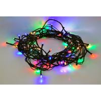 Solight LED venkovní vánoční řetěz, 100 LED, 10m, přívod 3m, 8 funkcí, časovač, IP44,  (1)