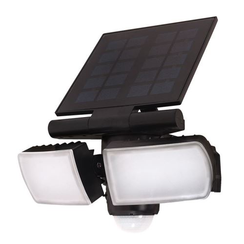 Solight LED solární osvětlení se senzorem, 8W, 600lm, Li-on, černá - WO772_1