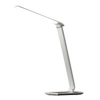 Solight LED stolní lampička stmívatelná, 12W, volba teploty světla, USB, bílý lesk - WO37-W
