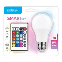 Modee LED žárovka E27 RGB+4000K 9,4W/60W 806lm + dálk.ovl. MSL-G9,4WE27RGB-R