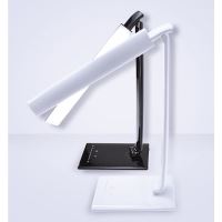 Solight LED stolní lampička stmívatelná, 12W, volba teploty světla, USB, bílý lesk - W (7)