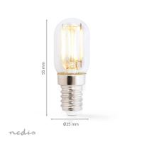 LED žárovka NEDIS E14 T22 1,5W/15W 1800K pro lednice  LBCRFE14T22_6