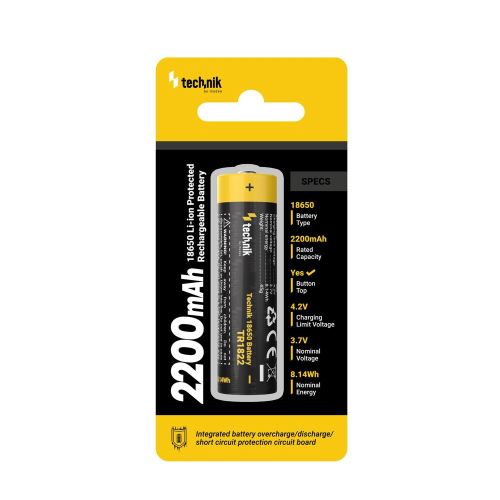 Technik aku Li-Ion 18650 TR1822 2200mAh 3,7V