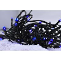 Solight LED vánoční řetěz, 3m, 20xLED, 3x AA, modré světlo, zelený kabel - 1V50-Bván.sv.