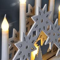 Solight LED vánoční svícen s hvězdami, 30cm, 5x LED, 2x AA - 1V265_4