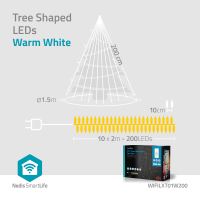 SmartLife dekorativní LED Wi-Fi visací stromeček 200 LED, IP65, teplá bílá   WIFILXT01 (2)