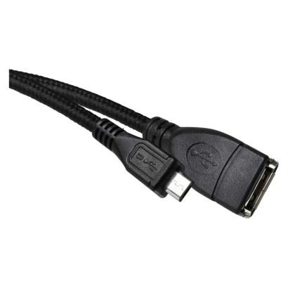 USB kabel 2.0 A/F- micro B/M OTG 15 cm  SM7053_1