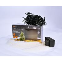 Solight LED venkovní vánoční řetěz, 200 LED, 10m, přívod 5m, 8 funkcí, IP44, teplá bíl (6)