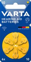 Baterie do  naslouchátek VARTA Hearing Aid Battery 10 24610 PR70