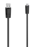 USB kabel 2.0 A vidl. / mini B vidl.  1,5m černý  H200606
