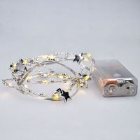 Solight LED řetěz řetízek s dekoracemi, 20LED řetěz, 1m, 2x AA, IP20  - 1V215ván.ŘETÍZ (6)