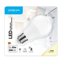 Modee LED žárovka E27 A60 + PIR senzor 4000K 8,8W/60W 806lm MSL-G4000K8,8WE27-PIR