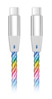 Datový kabel ALIGATOR POWER 3A 65W, USB-C/USB-C, 1,2m svítící_4 (3)