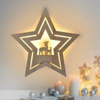 Solight LED nástěnná dekorace vánoční hvězda, 24x LED, 2x AA - 1V261ván.HVĚZDA 24LED 2 (3)