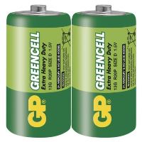 Baterie GP Greencell R20 (D, velké mono)