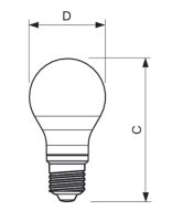 LED žárovka Philips E27 7W 2700K 230V A60  P472187LEDž.PH,E27  60W/2700K/7W mat.A60 30 (1)