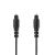 Optický audio kabel | TosLink Zástrčka | 2.00 m | Kulatý | PVC | Černá | Label