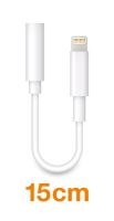 Audio adaptér Aligator Lightning / 3,5mm Jack, 15cm, bílý_2 (1)