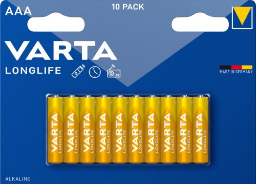 Baterie Varta 4103, AAA/R03 alk.LONGLIFE B10VARTA  4103B10 R03alk.Longlife_1