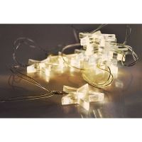 Solight LED vánoční řetěz, hvězdy, 1,5m, 10 LED, 2 x AA, žluté světlo - 1V52-WWván.sv. (1)