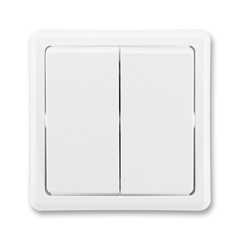 Spínač č.5 3553-05289 B1, Classic, bílý