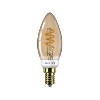 LED žárovka Philips E14 Vintage Classic svíčka B35 3,5-15W SRT4 2000K GOLD