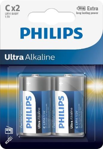 Baterie Philips LR14E2B/10 Ultra Alkalická C 2ks_1