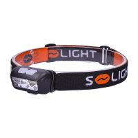 Solight LED čelová nabíjecí svítilna, 150 + 100lm, bílé a červené světlo, Li-Ion - WN40