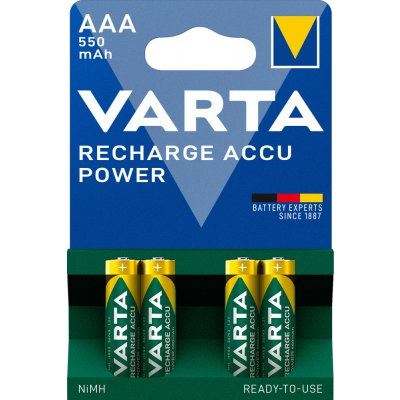 Baterie Varta Power ACCU R2U 550 mA, R03/AAA