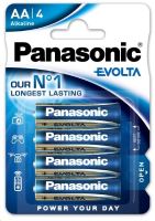 Baterie Panasonic EVOLTA alk., AA/R06 Blistr 4
