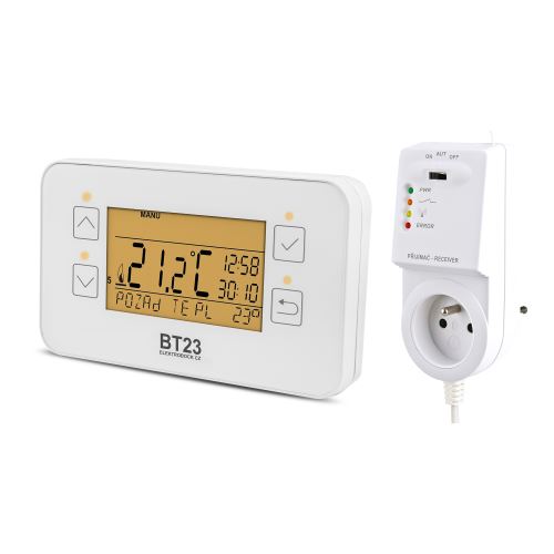 ELEKTROBOCK Bezdrátový termostat BT23termost.bezdr.prog.dig týden. BT23 RF_1