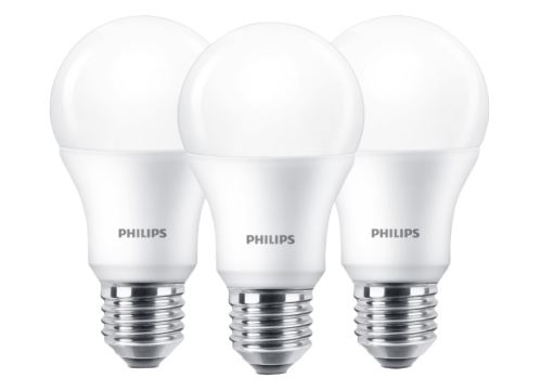 LED žárovka Philips E27 10W 2700K 230V A60  SET3ks  P775544A.LEDž.PH.E27  75W/2700K/10W 