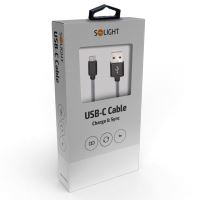 Solight USB-C kabel, USB 2.0 A konektor - USB-C 3.1 konektor, blistr, 1m - SSC1601kabe (2)