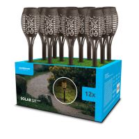 svít.solar.ML-GS013 LED zápich 50cm Lucerna černá