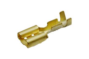Konektor FASTON 6,3 mm zásuvka kabelová neizolovaná matná