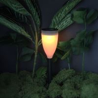 Svítidlo solární ML-GS036 LED zahradní zápich 30cm, černé, RGB (2)