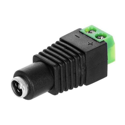 LED napájecí DC konektor se svorkovnicí (samice - zásuvka)