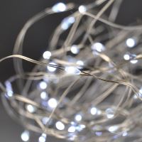 Solight vánoční řetěz stříbrný, 100x mini LED, 10m, 3 x AA, studené světlo - 1V54-W_4 (3)