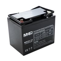 MHPower MS33-12 olověný akumulátor AGM 12V/33Ah, Terminál L2 - 6,4