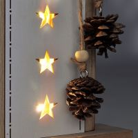 Solight vánoční LED dřevěná dekorace, stromek, 2x AA - 1V236ván.STROMEK 10LED 42cm dře (7)