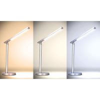Solight LED stolní lampička, 7W, stmívatelná, změna chromatičnosti, stříbrná barva - W (5)