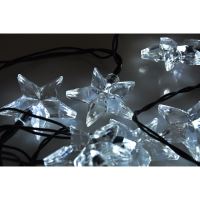 Solight LED vánoční řetěz, hvězdy, 20 LED, 3m, přívod 3m, IP20, bílá - 1V30-W